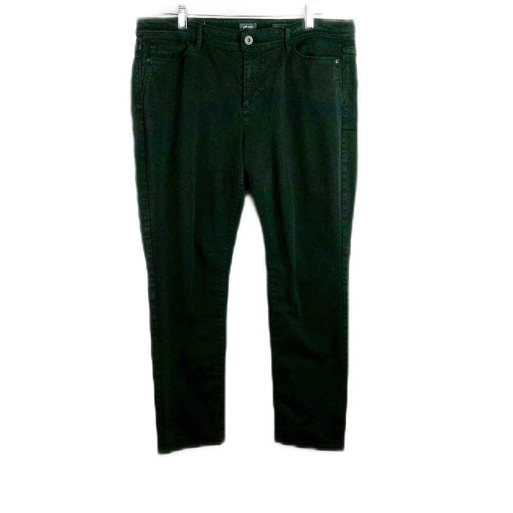 J Jill - Slim Ankle Black Denim - Size 16
